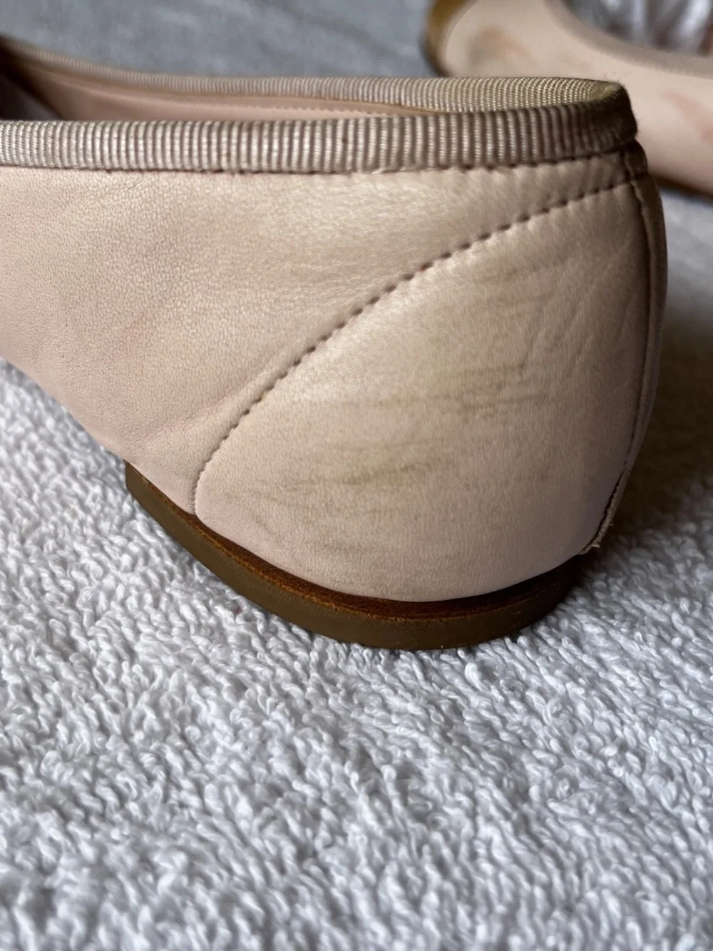 CHANEL Coco Jazz Pink Lambskin CAP toe ballet flats Size 38.5